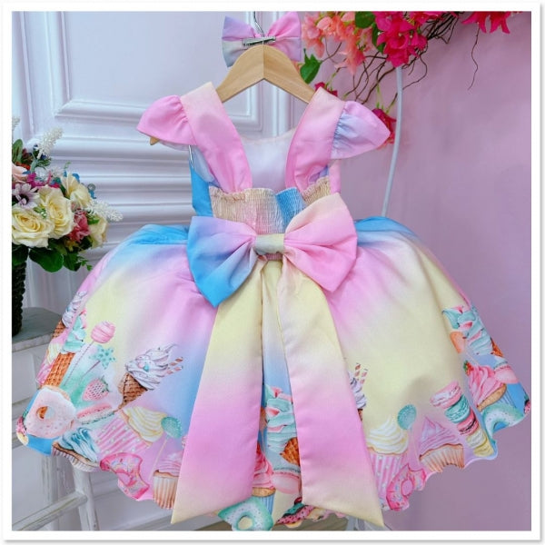 Vestido Temático Infantil Confitería 8