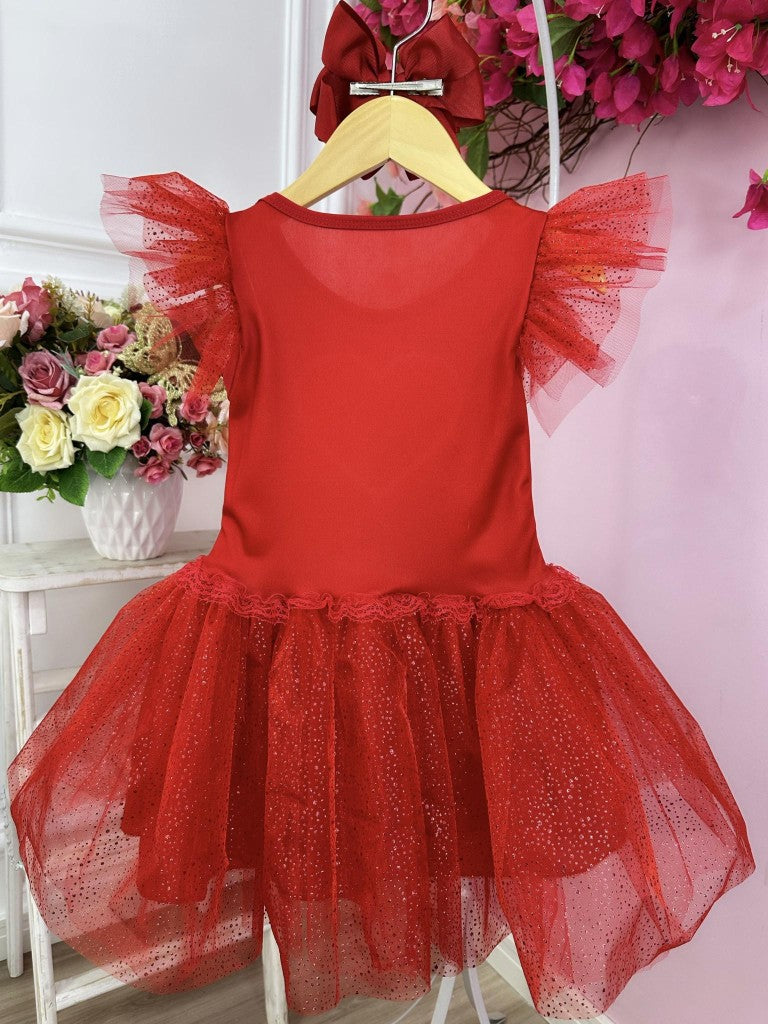 Disfraz infantil de Aventurero Rojo para fiestas con pedrería