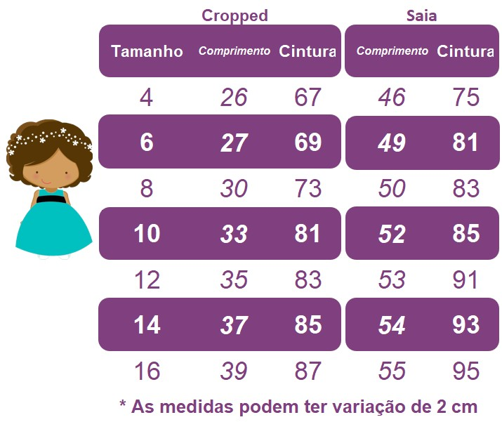 Conjunto de niña con top corto rosa y falda bordada de lujo de longitud media