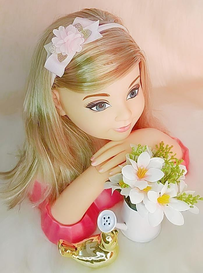 Diadema para bebé con aplique de flores doradas en varios colores