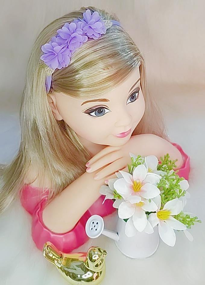 Diadema para bebé con aplique de flores doradas en varios colores