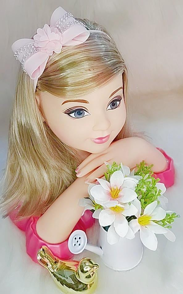 Diadema para bebé con lazo de flores y pedrería en varios colores