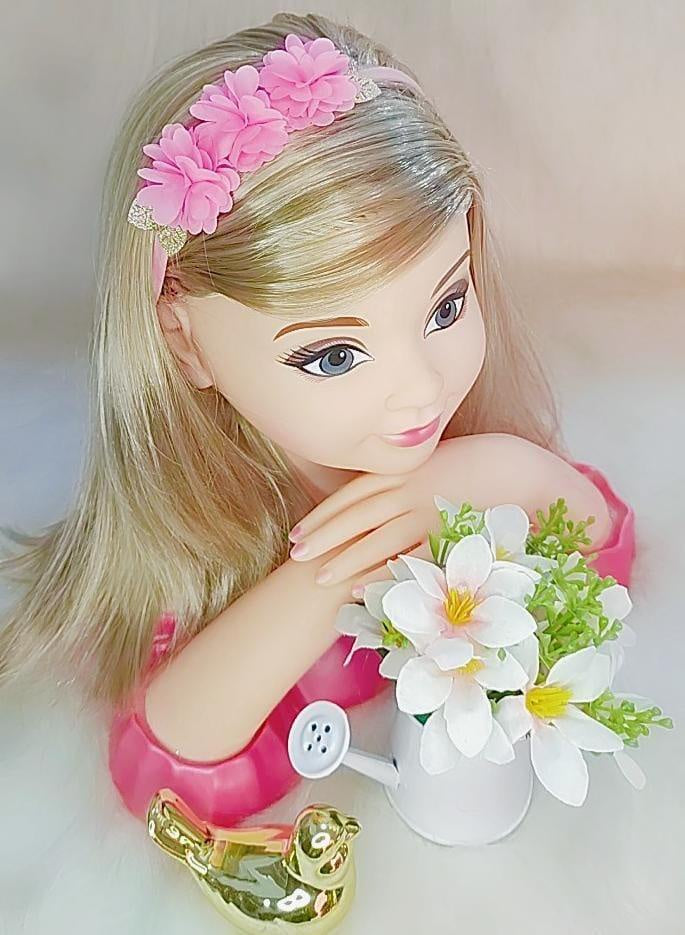 Diadema para bebé con aplique de flores doradas en varios colores