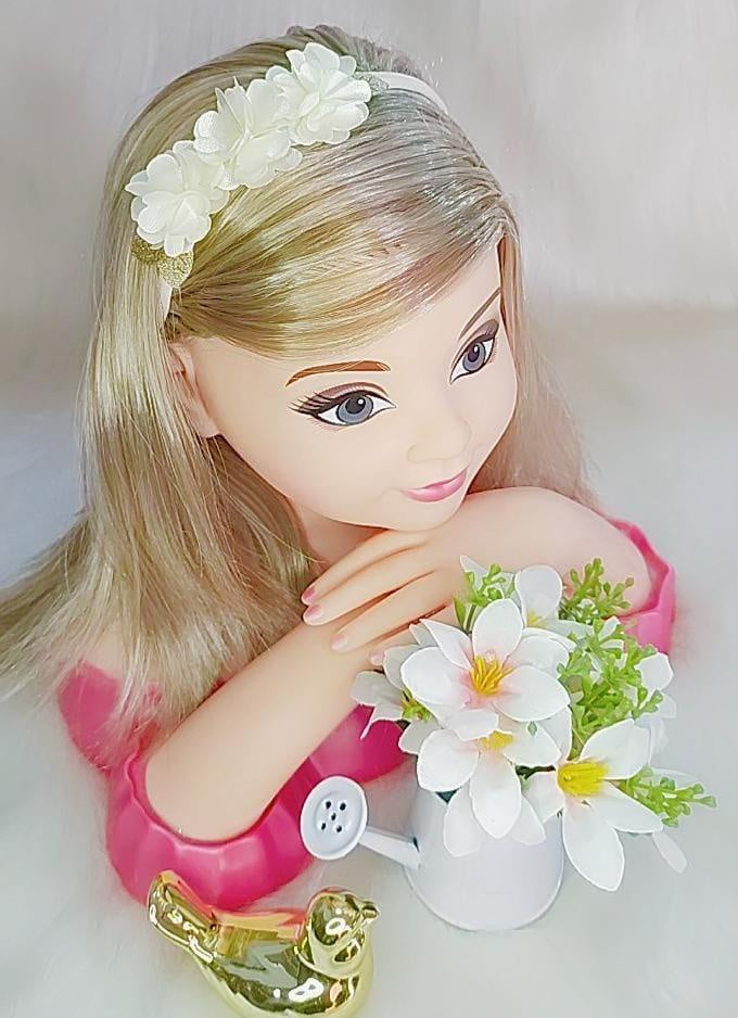 Diadema para bebé con aplique de flores doradas en varios colores