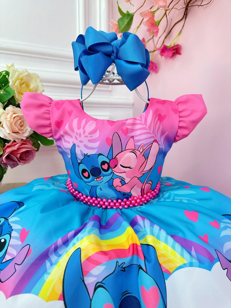 Lilo y Stitch Niños Vestidos de Amor Fiestas Coloridas