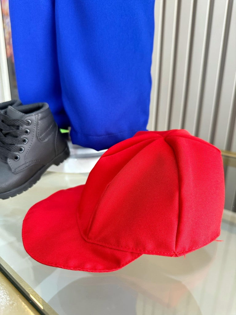 Conjunto de disfraces de fiesta infantil rojo y azul