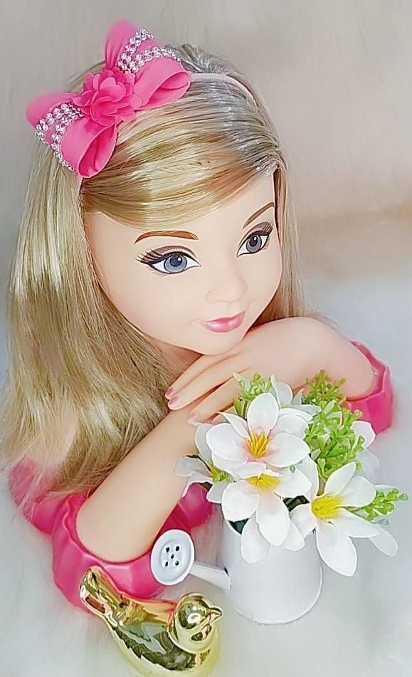 Diadema para bebé con lazo de flores y pedrería en varios colores