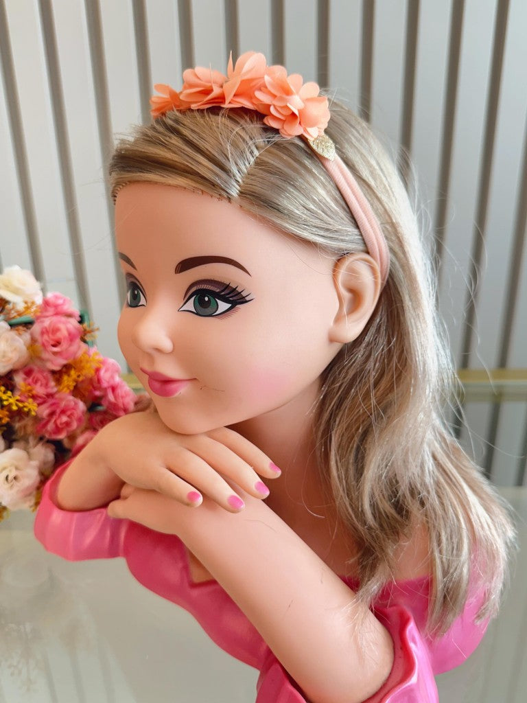 Diadema para bebé con lazo de diamantes de imitación y flor en varios colores