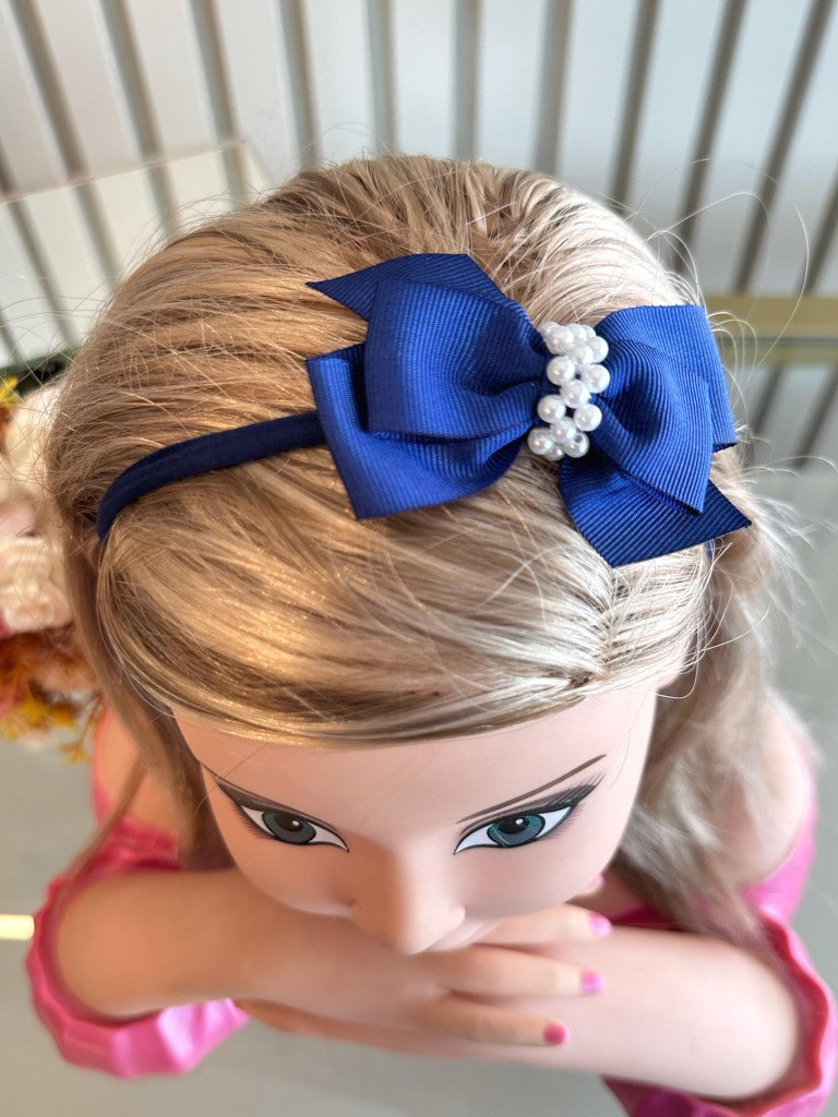 Diadema para bebé con lindas perlas en varios colores