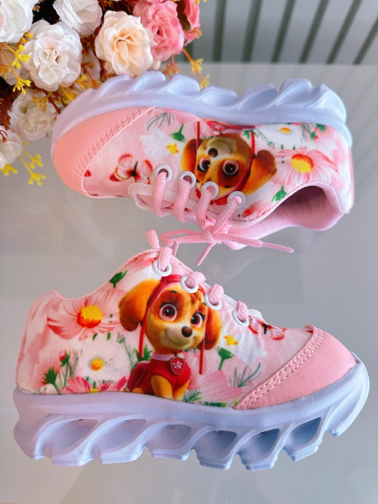 Zapatillas deportivas rosas Sky Paw Patrol para niña con luces LED
