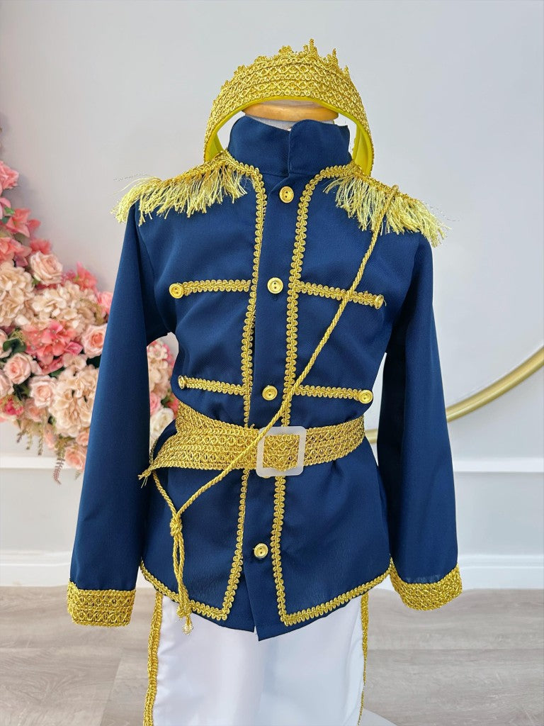 Conjunto de disfraz de fiesta de príncipe de lujo