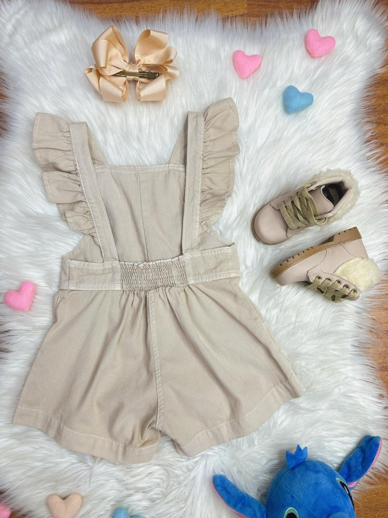 Mono infantil beige de lujo de Lilo y Stitch