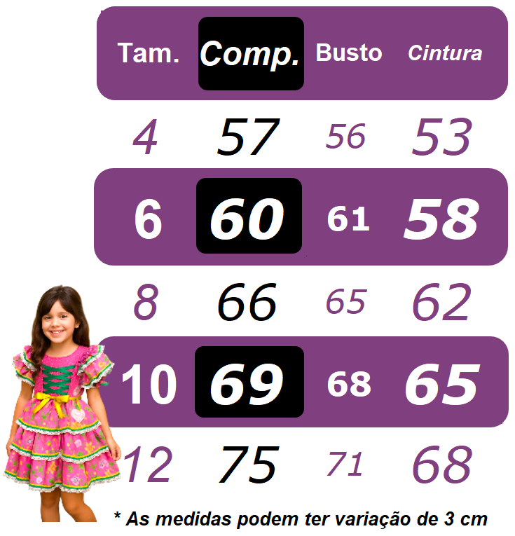 Vestido infantil de junio negro y colorido con volantes de lujo