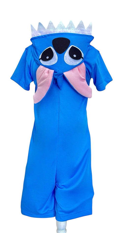 Disfraz infantil de Lilo y Stitch con temática azul de ángel