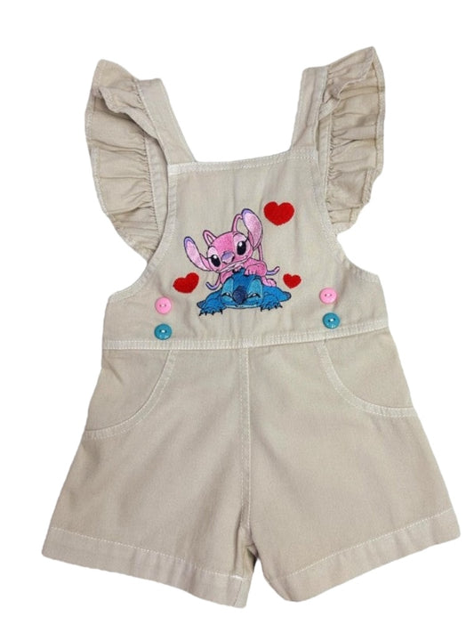 Mono infantil beige de lujo de Lilo y Stitch 