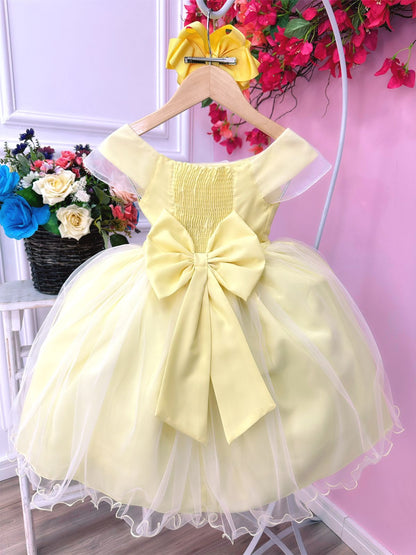 Vestido infantil de princesa La Bella y la Bestia con busto trenzado