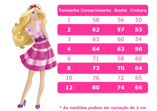 Vestido rosa y rosa de Barbie con pedrería y perlas