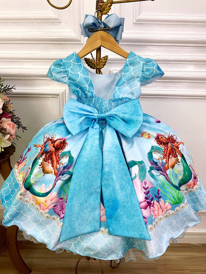 Vestido infantil de la película Princesa Ariel con escamas de sirena