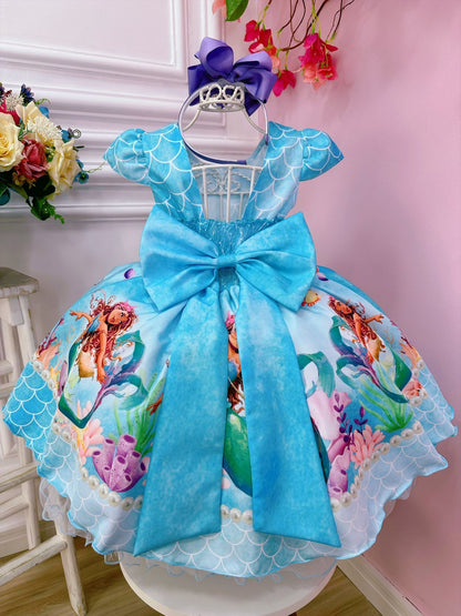 Vestido infantil de la película Princesa Ariel con escamas de sirena