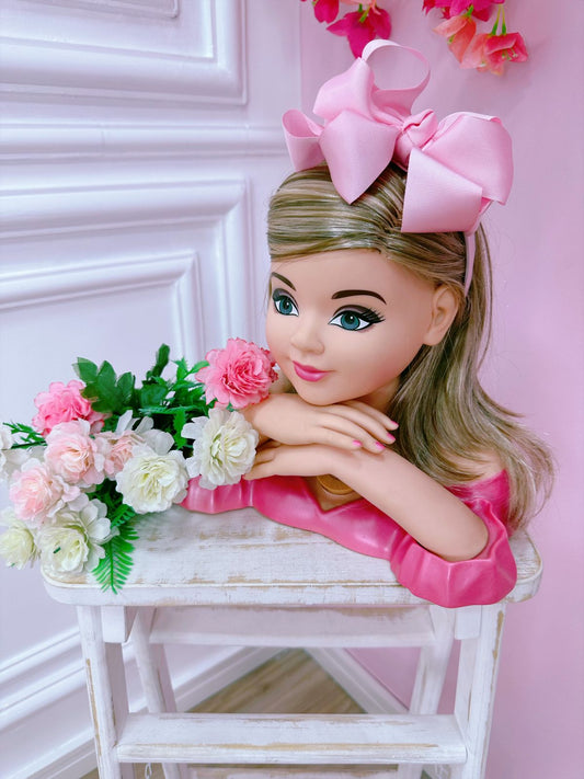 Tiara rosa con nudo de lujo Baby Maxx