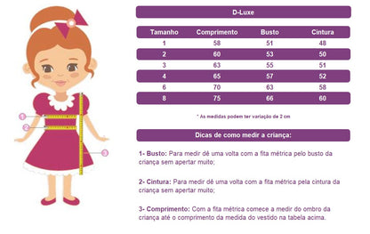 Vestido Infantil Moana Baby Pêssego e Azul Luxo Festa