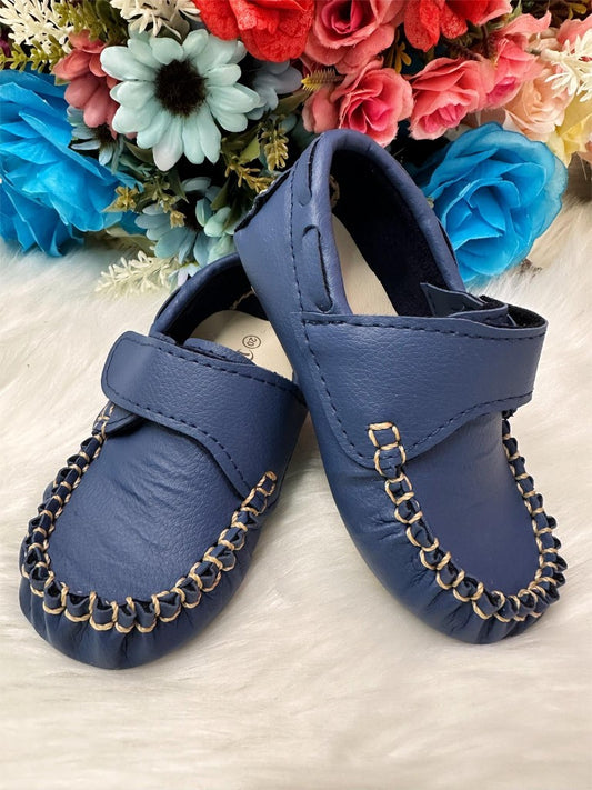 Zapatos mocasín azul marino con velcro Princes 