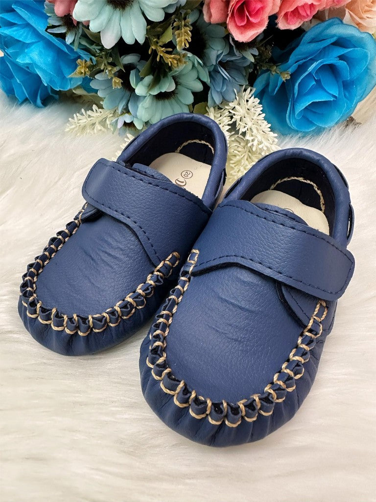 Zapatos mocasín azul marino con velcro Princes 