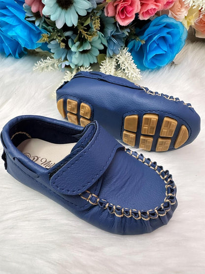 Zapatos mocasín azul marino con velcro Princes 