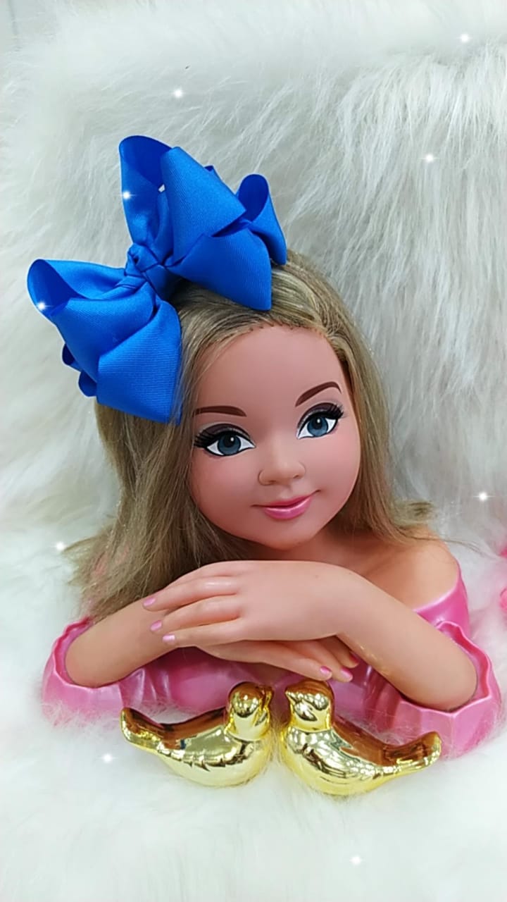 Tiara infantil con nudo Maxxi azul real
