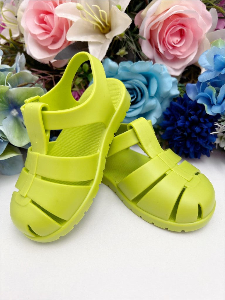 Sandalias para niños con cuentas mate Princes verde lima 