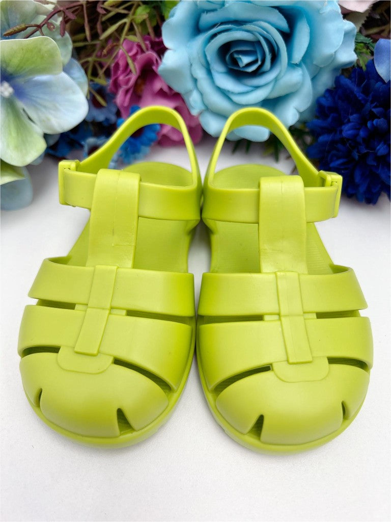 Sandalias para niños con cuentas mate Princes verde lima 