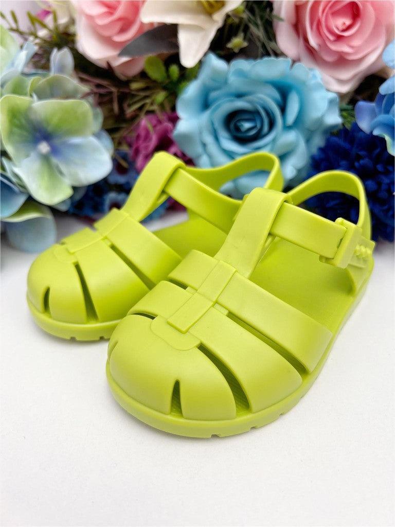 Sandalias para niños con cuentas mate Princes verde lima 