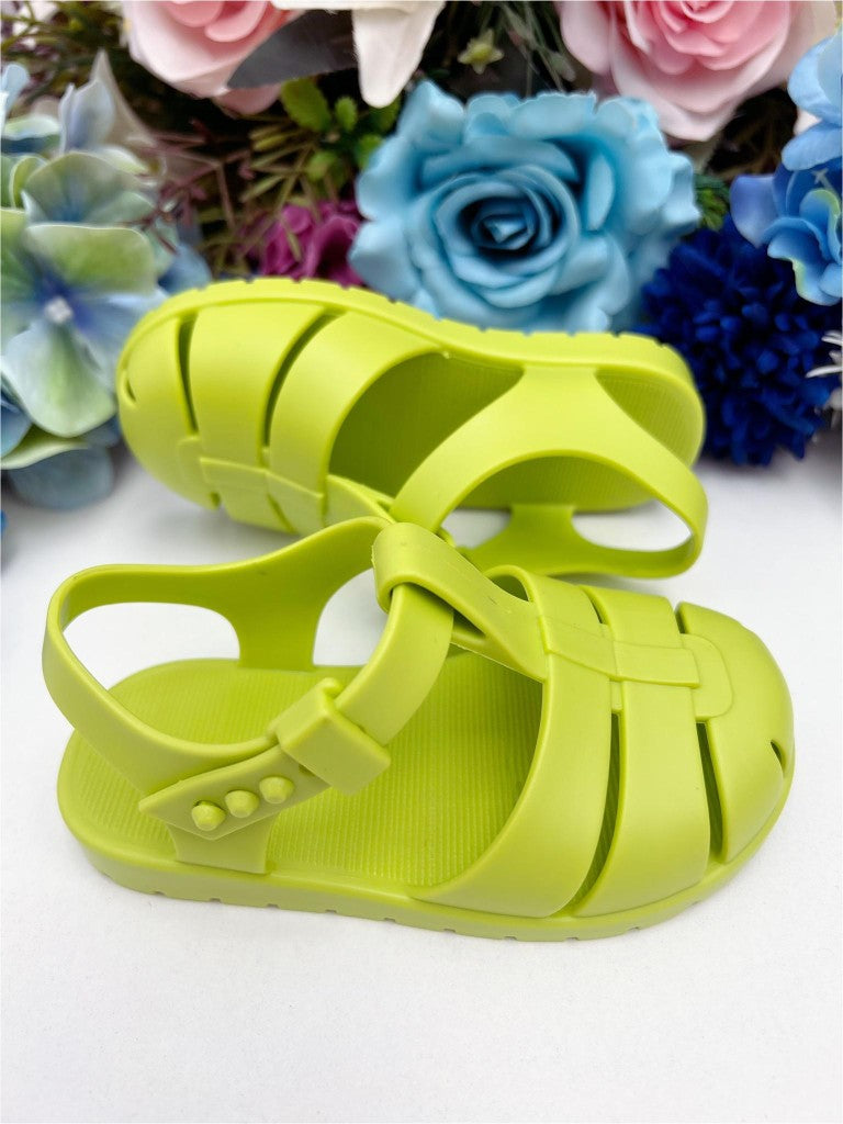 Sandalias para niños con cuentas mate Princes verde lima 