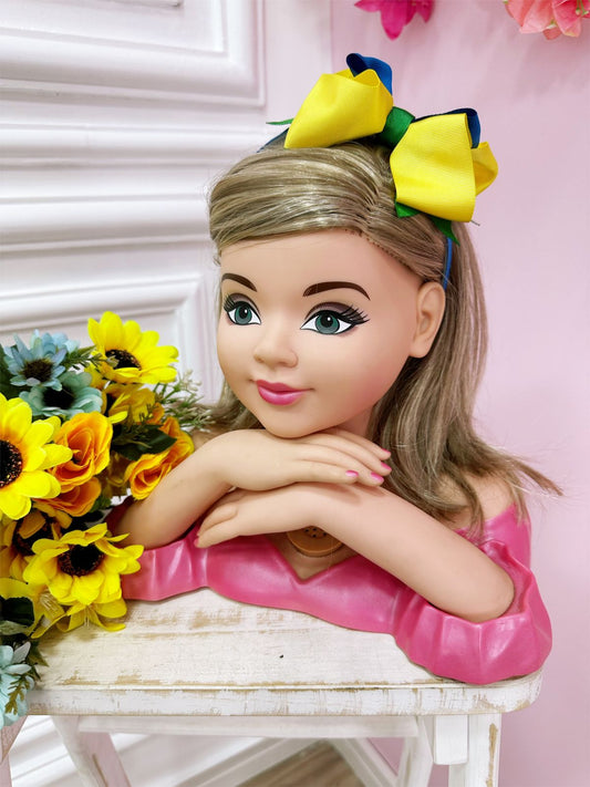 Tiara infantil del Mundial de Brasil con nudo de lujo 