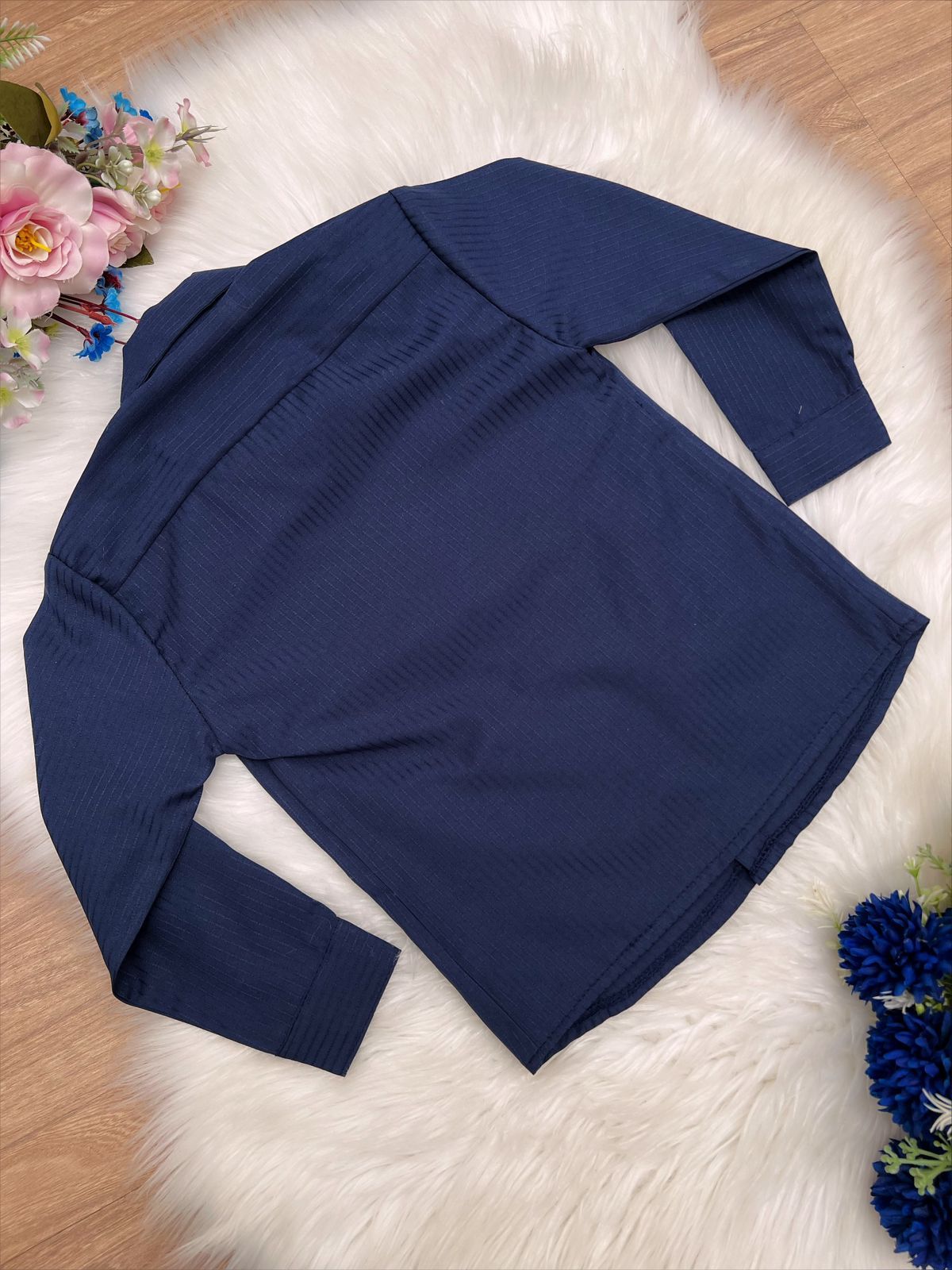 Camisa formal azul marino con mangas largas Princes 