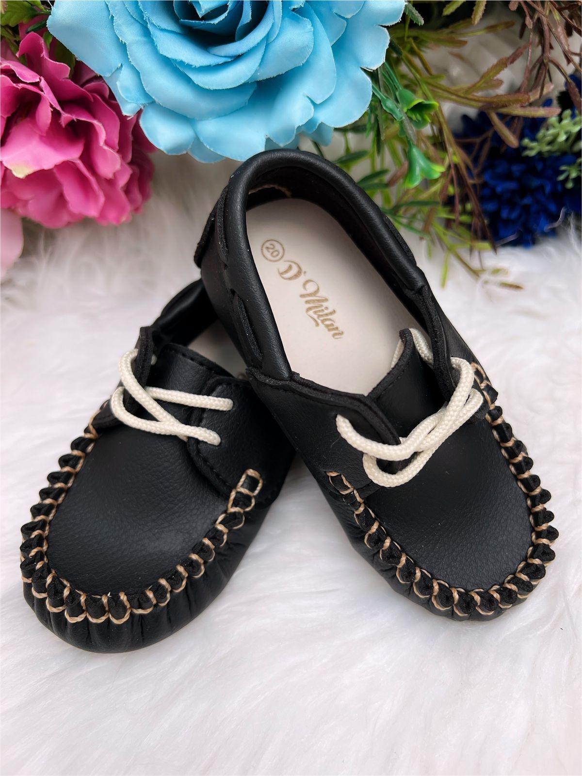 Mocasín negro con cordones Princes 