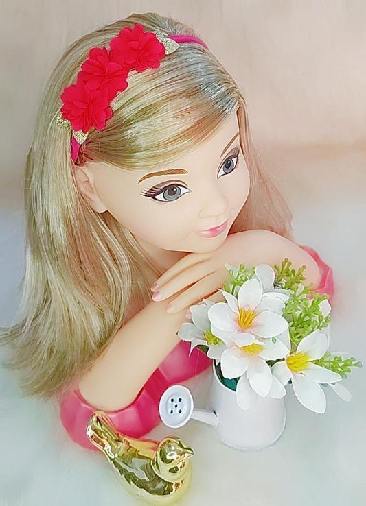 Diadema para bebé con aplique de flores doradas en varios colores 