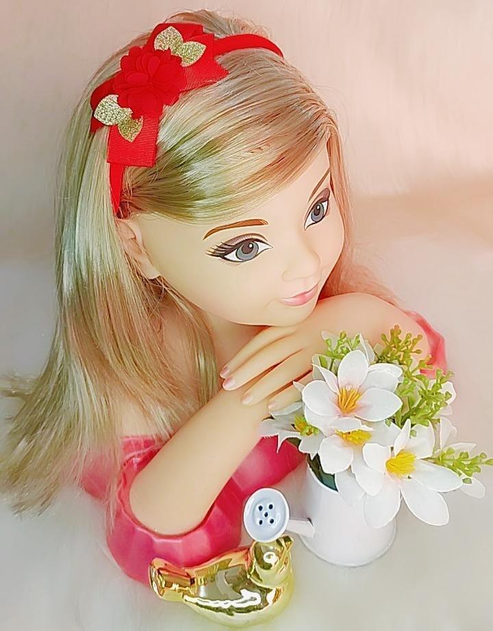 Diadema para bebé con aplique de flores doradas en varios colores
