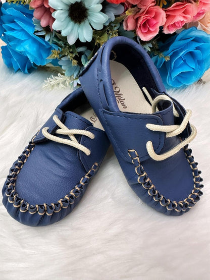 Zapatos mocasín azul marino con cordones Princes 