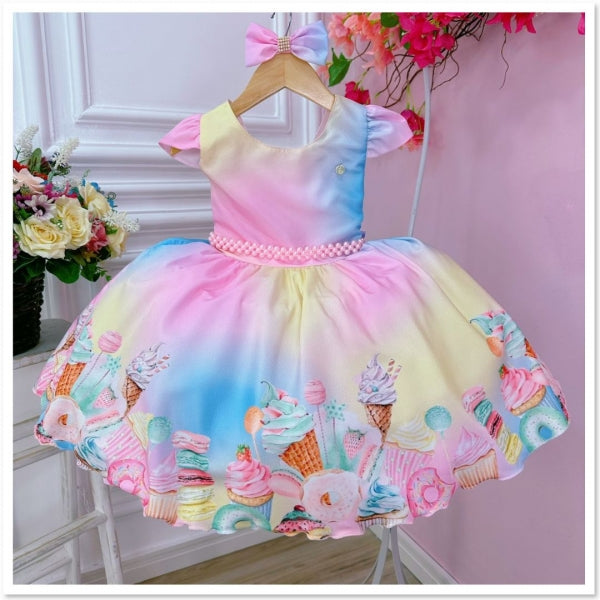 Vestido Temático Infantil Confitería 8