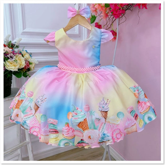 Vestido Temático Infantil Confitería 8