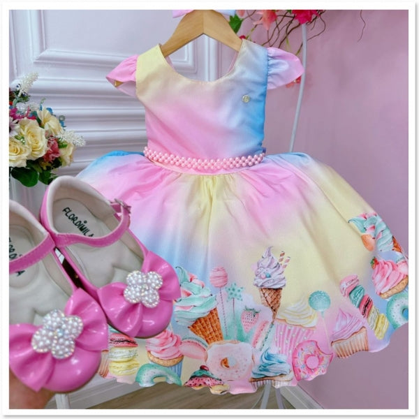 Vestido Temático Infantil Confitería 8