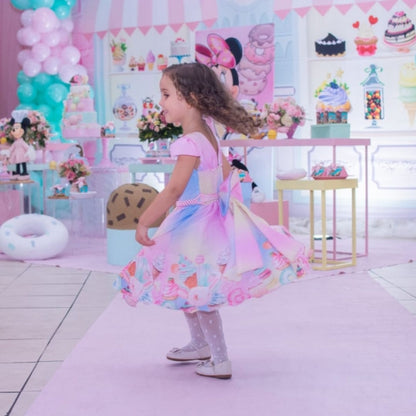 Vestido Temático Infantil Confitería 8