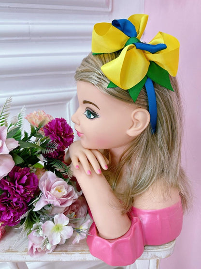 Tiara infantil del Mundial de Brasil con nudo de lujo 
