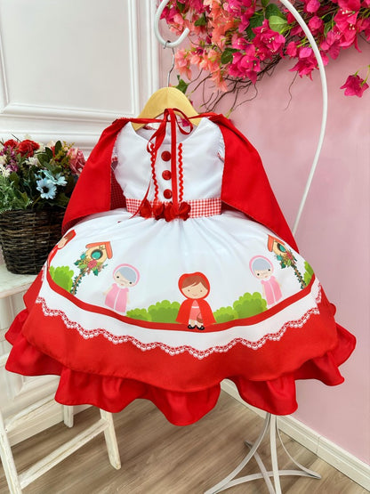 Vestido infantil de Caperucita Roja con capucha