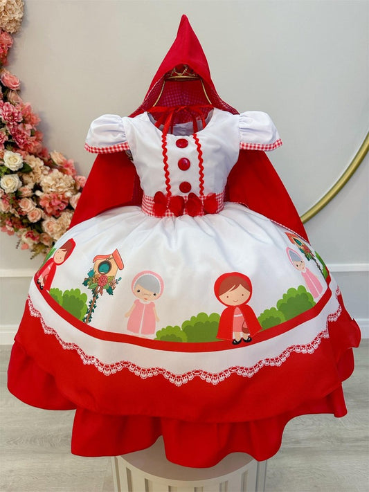 Vestido infantil de Caperucita Roja con capucha