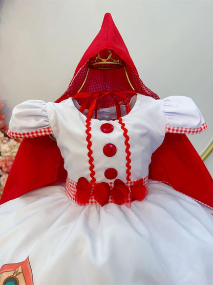 Vestido infantil de Caperucita Roja con capucha