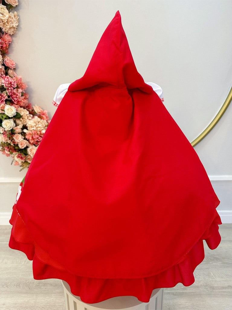 Vestido infantil de Caperucita Roja con capucha