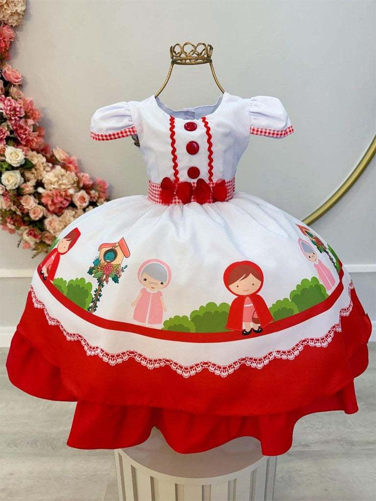 Vestido infantil de Caperucita Roja con capucha