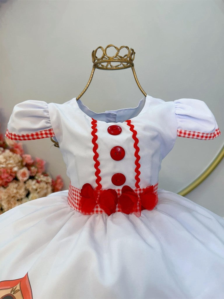 Vestido infantil de Caperucita Roja con capucha